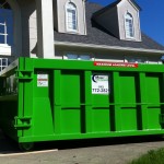 clean dumpster outside home