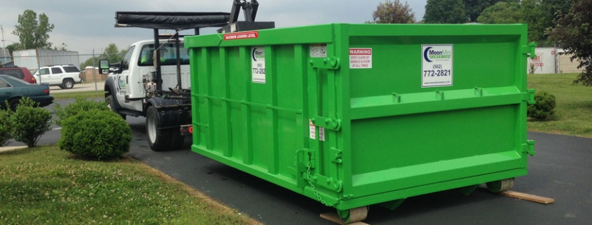 16 yard Moon Dumpster Rental